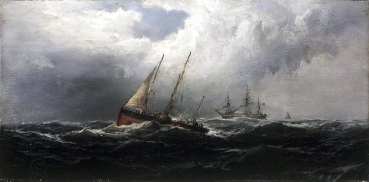 James Hamilton After a Gale Wreckers China oil painting art